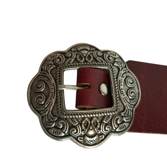IDYLLWIND M. LAMBERT Womens XL (39-43) Brown Leather Concho Belt main image 5